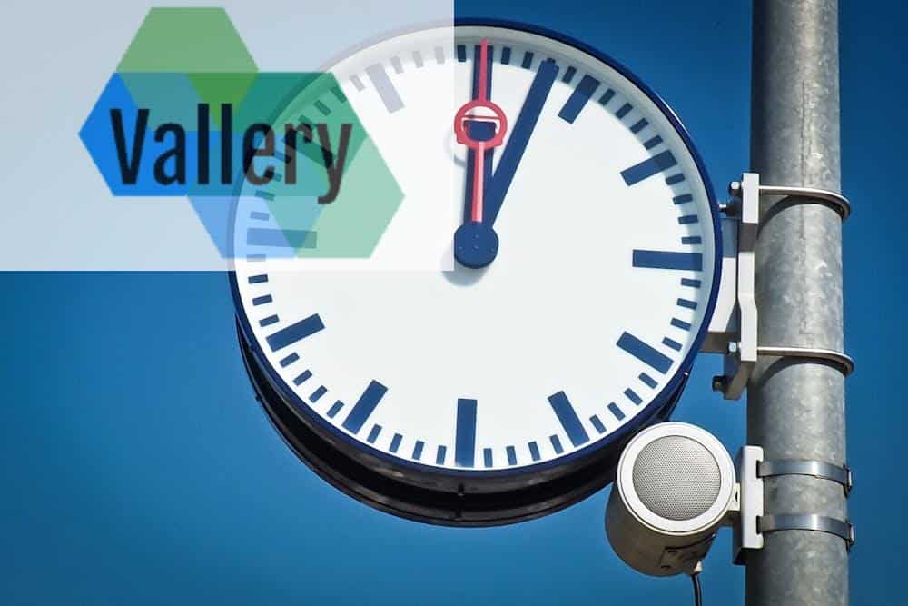 Round Black and Blue Framed Analog Clock